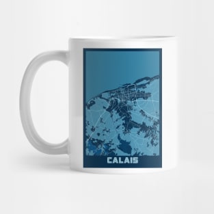 Calais - France Peace City Map Mug